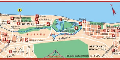 地图playa del este古巴
